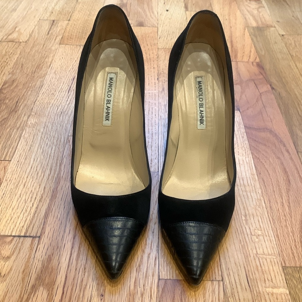 Black Manolo Blahnik heels size 39